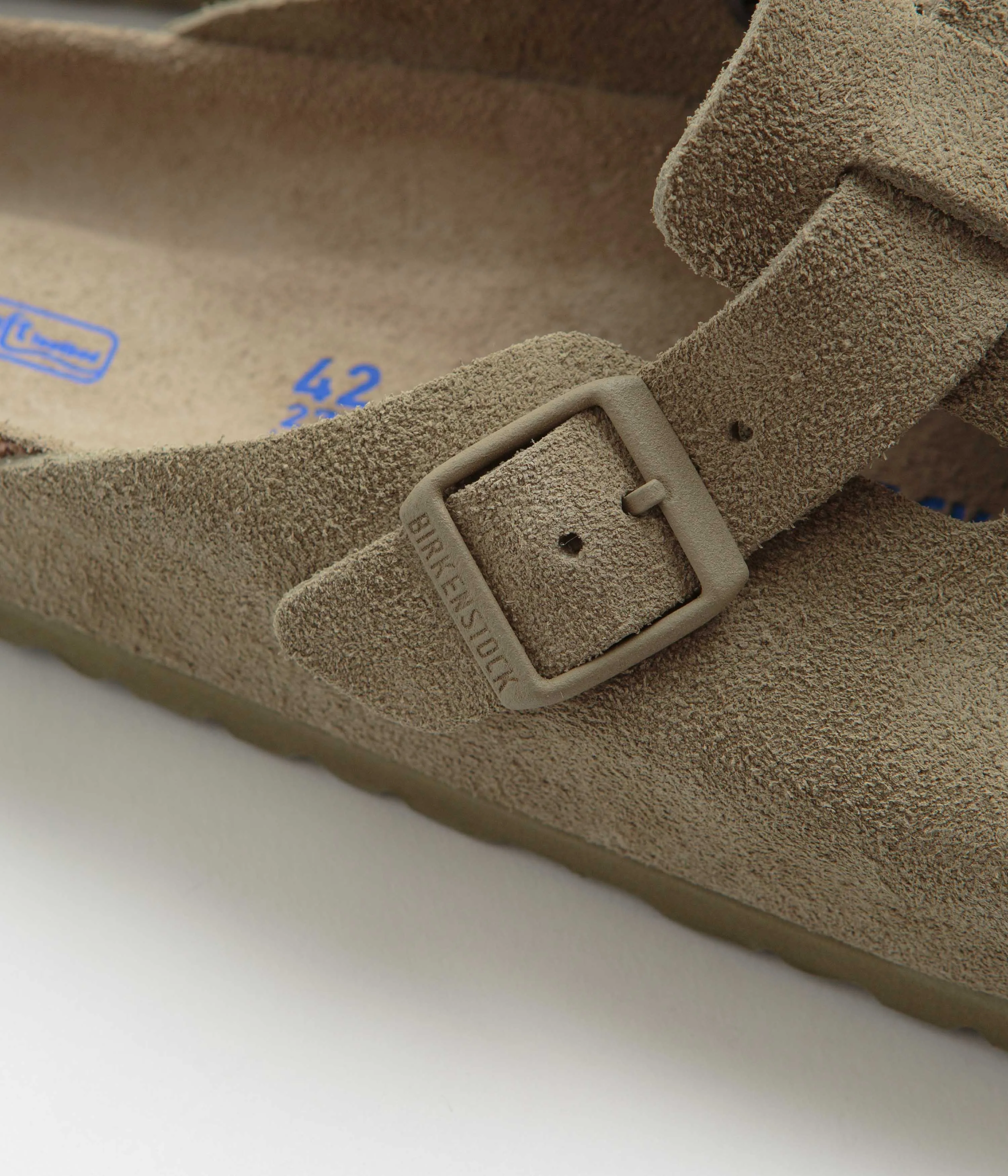 Birkenstock Boston BS Sandalen - Verblasstes Khaki Birkenstock Schuhe