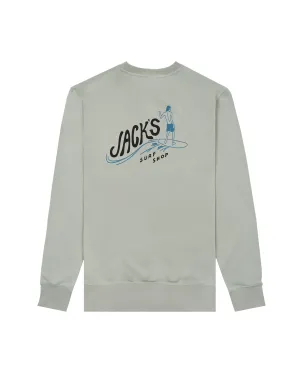 Bobber Pigment-Dye Crewneck Sweatshirt - Pigment Salbei