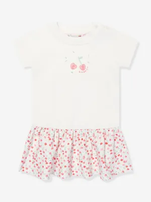 Bonpoint Baby Girls Felice T-Shirt-Kleid in Weiß