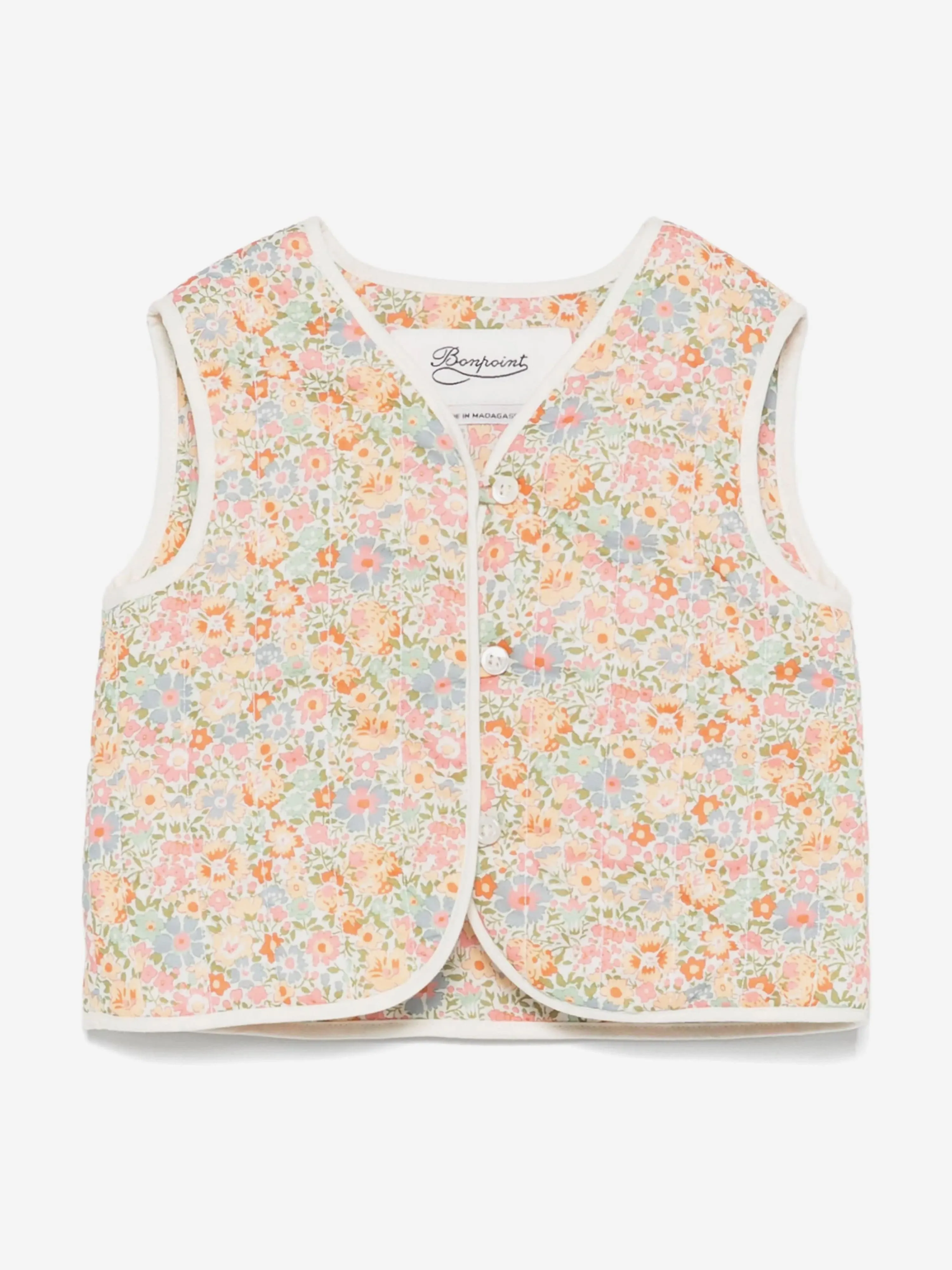 Bonpoint Baby Girls Blumenmuster Elicina Gilet in Mehrfarben