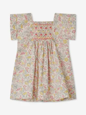 Bonpoint Baby Girls Blumenmuster Pais Kleid in Mehrfarben