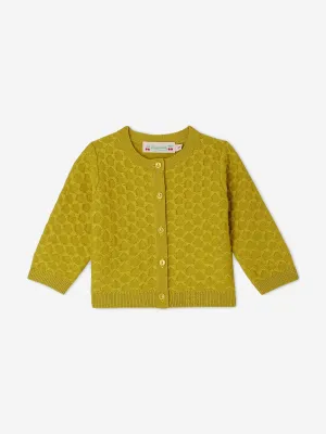 Bonpoint Baby Girls Garancia Cardigan in Gelb