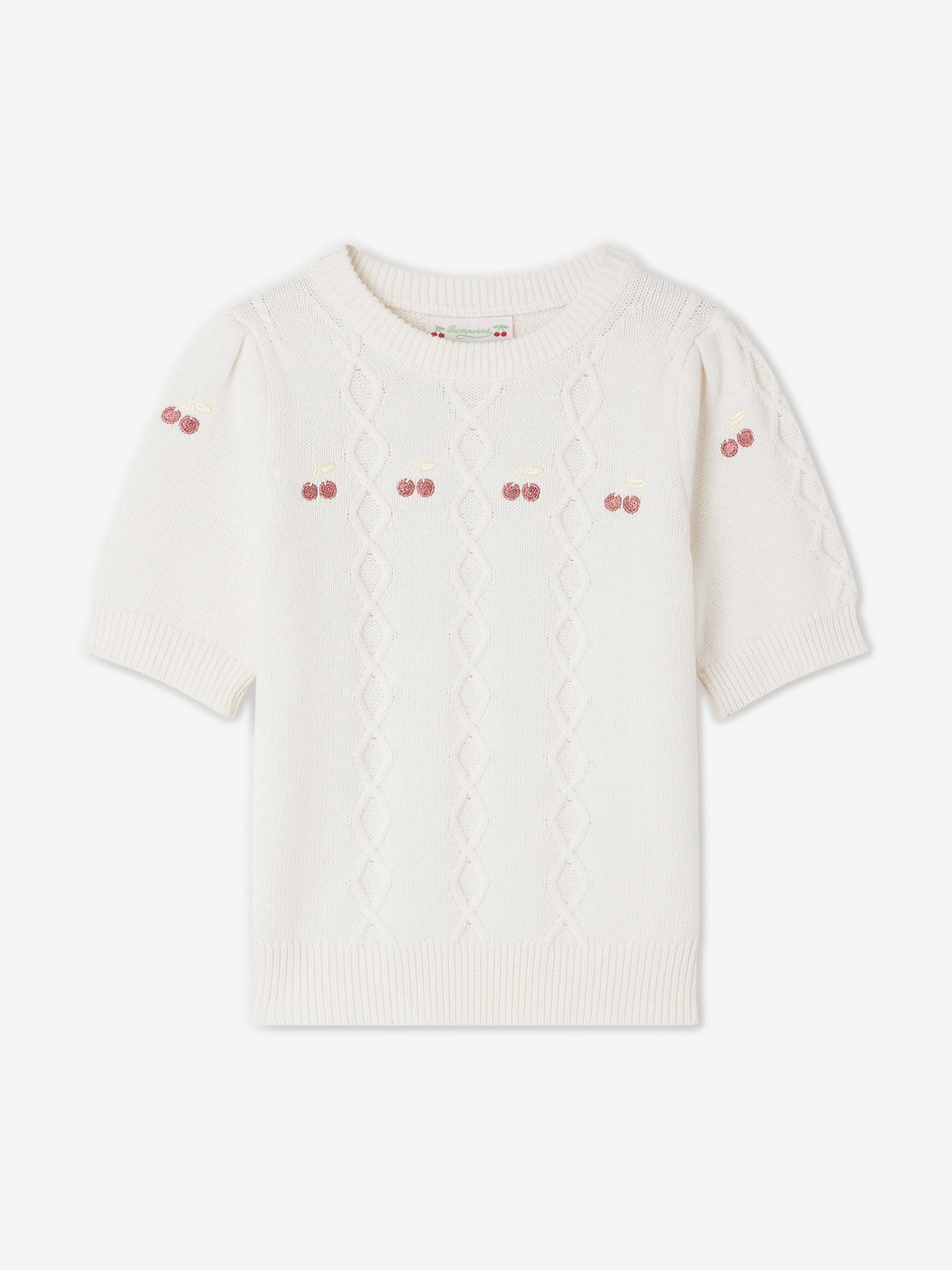 Bonpoint Mädchen Alphonza Pullover in Weiß