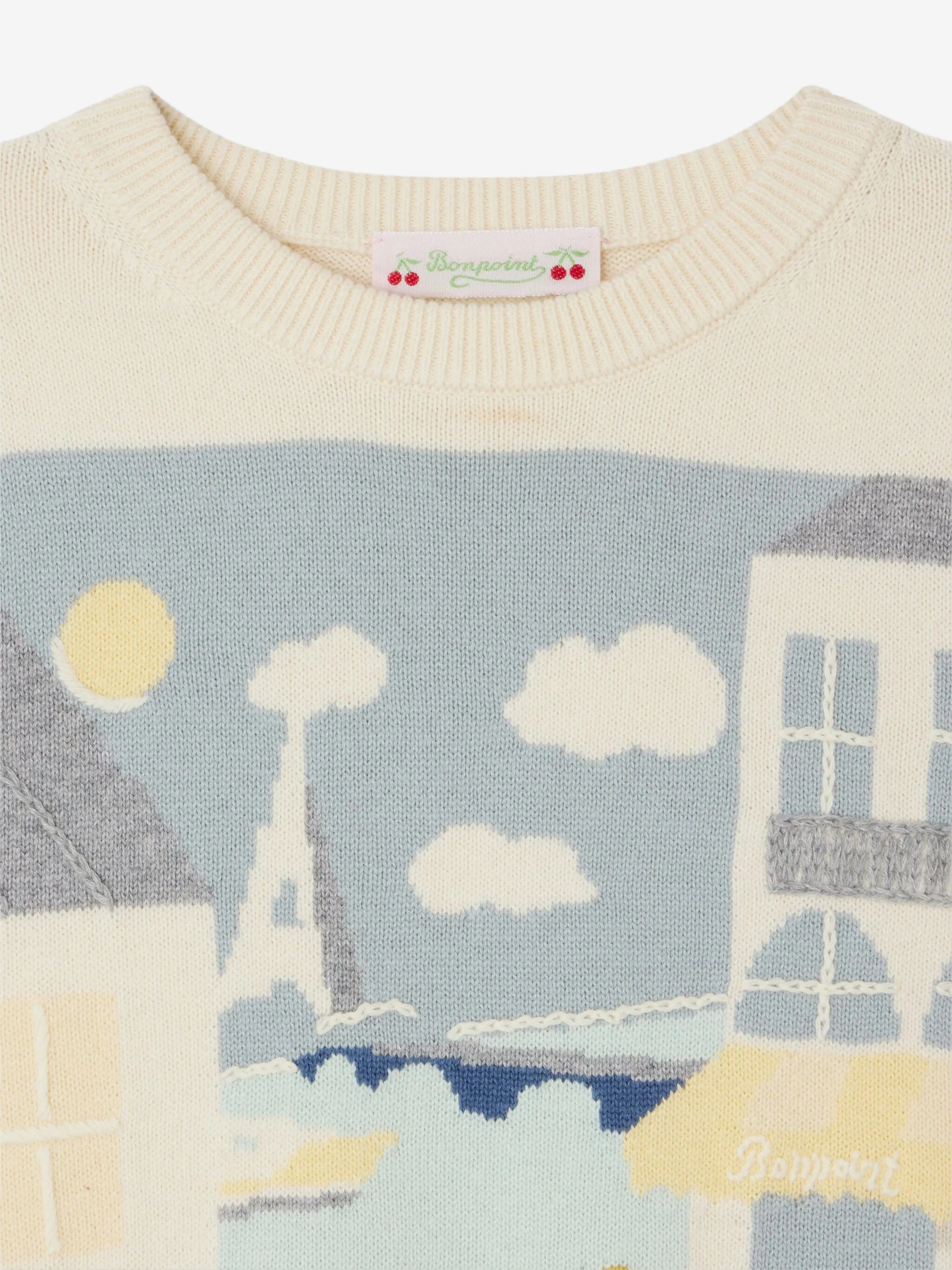 Bonpoint Mädchen Elvira Pullover in Elfenbein