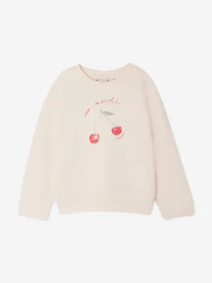 Bonpoint Mädchen Fleurette Sweatshirt in Rosa