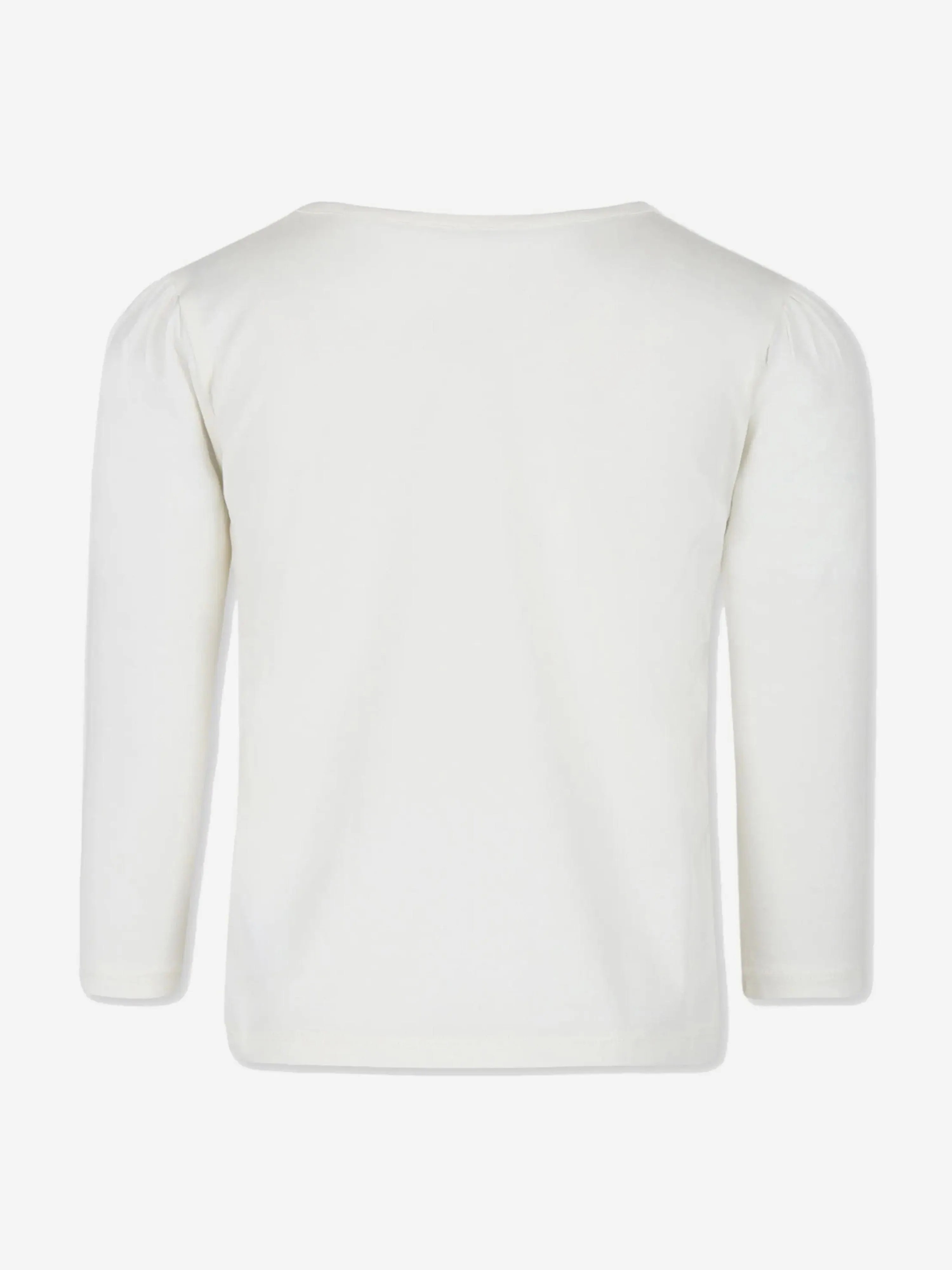 Bonpoint Mädchen Gracieuse Langarm-T-Shirt in Weiß