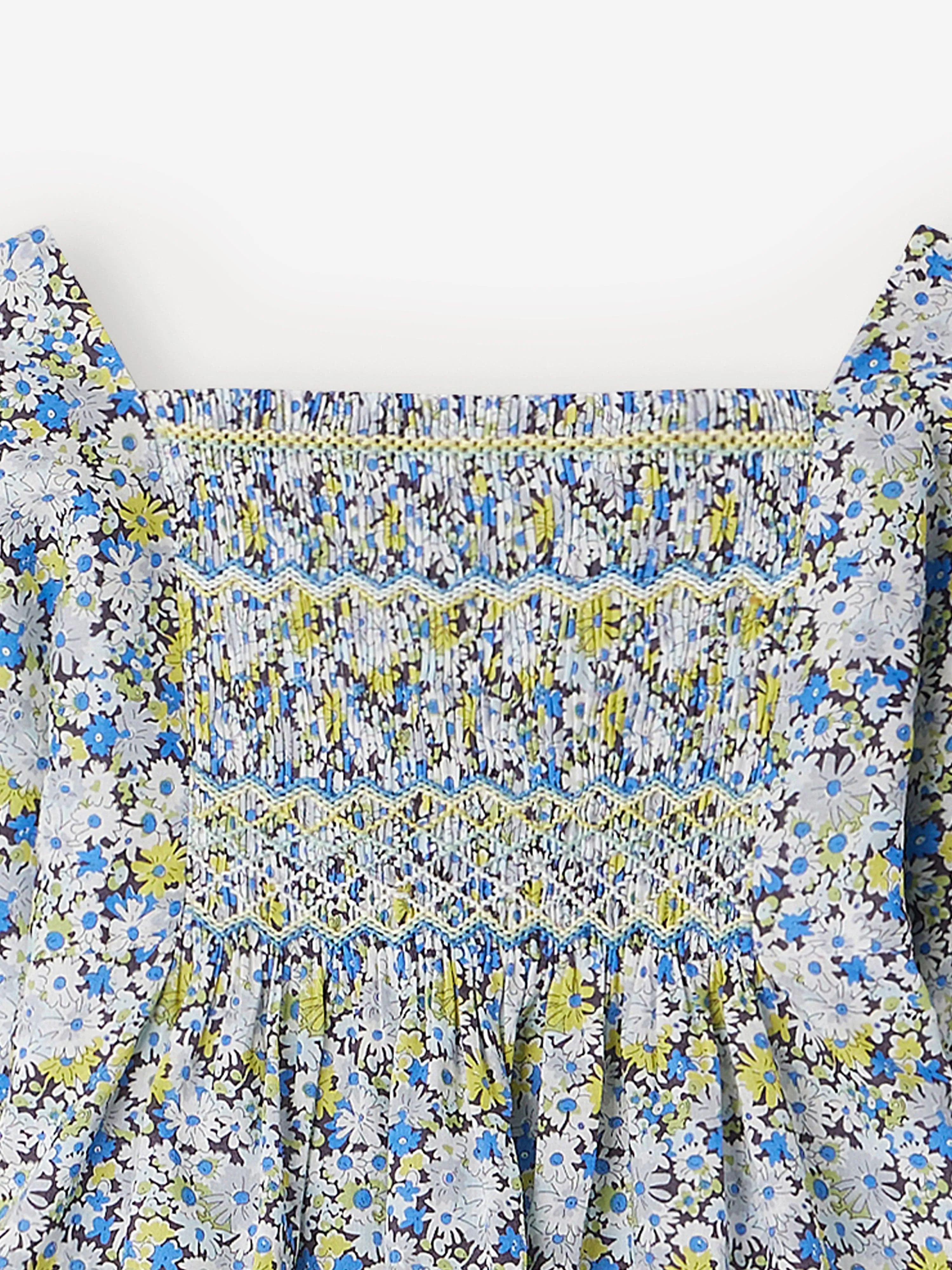 Bonpoint Mädchen Rüschenbluse in Blau