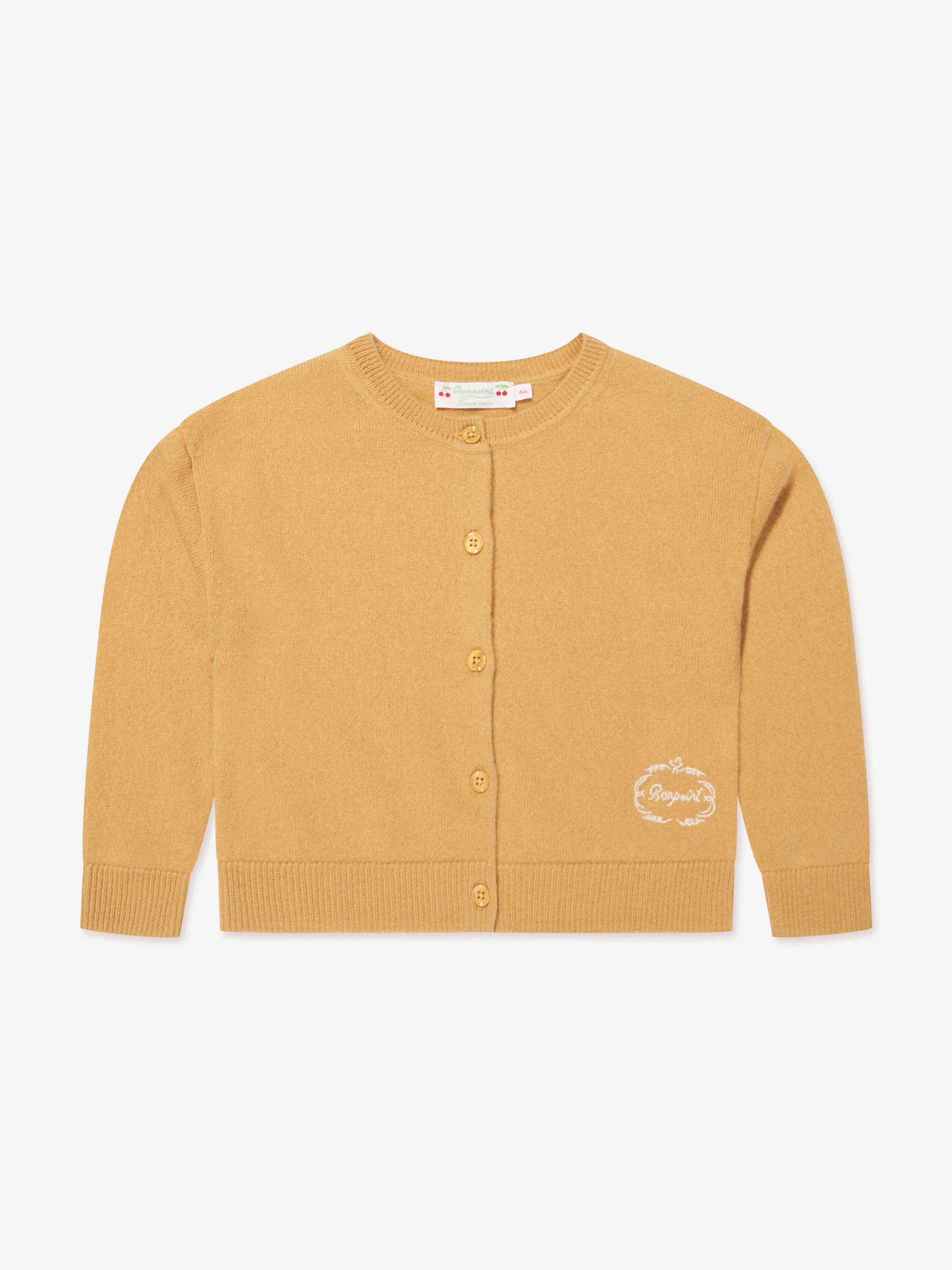 Bonpoint Mädchen Tabara Kaschmir Cardigan in Gelb