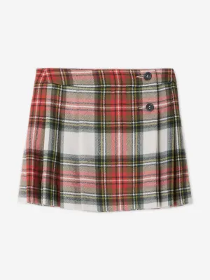 Bonpoint Mädchen Talissa Tartan Wollrock in Rot