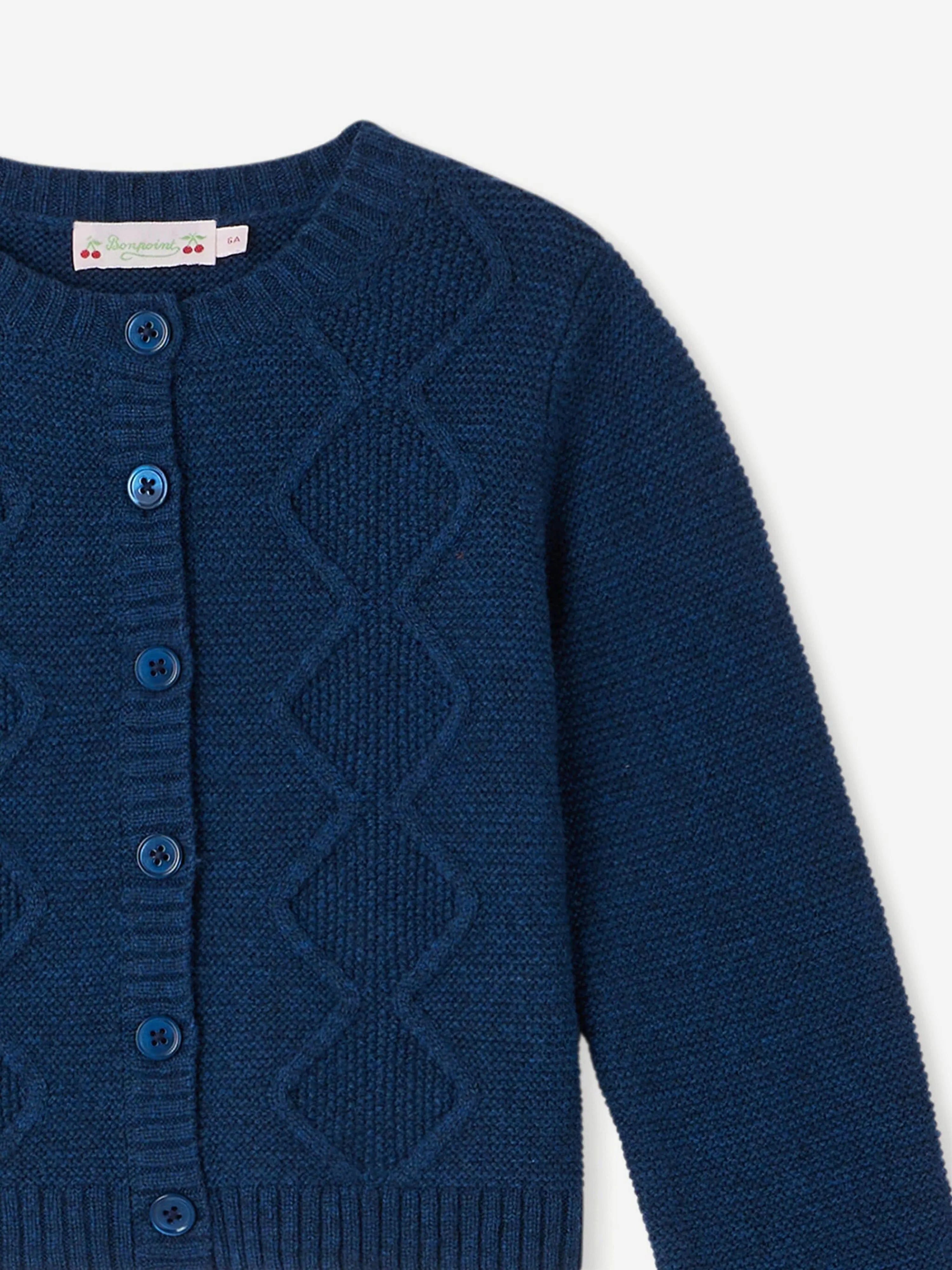 Bonpoint Mädchen Toskana Cardigan in Blau