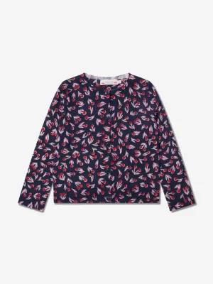 Bonpoint Mädchen Tyra Wollcardigan in Marineblau