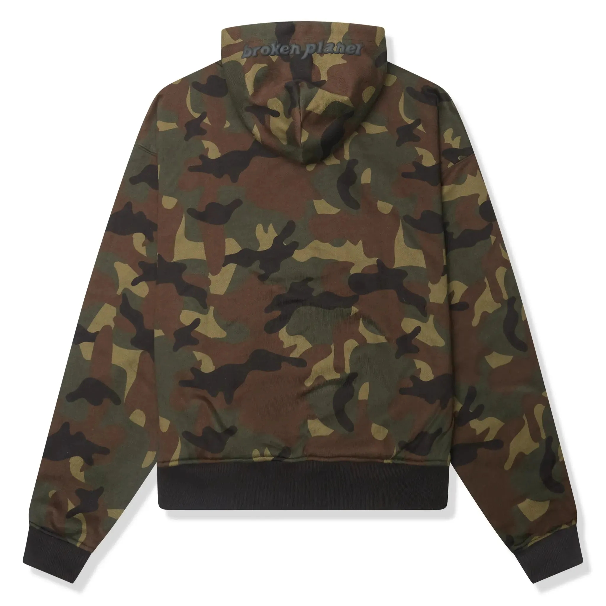 Broken Planet Zip-Up Camo Grün Kapuzenpullover Broken Planet Kleidung