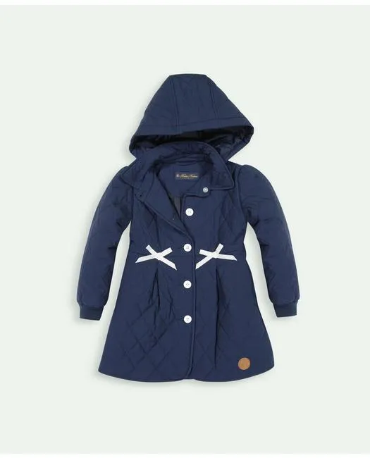 Brooks Brothers Mädchen Diamant Steppmantel Marineblau Brooks Brothers