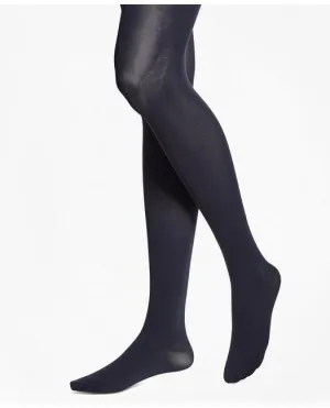 Brooks Brothers Damen Undurchsichtige Nylon-Strumpfhose Marineblau Brooks Brothers