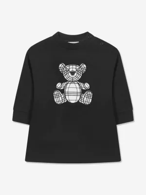 Burberry Baby Mädchen Langarm Mini Talbot Kleid In Schwarz