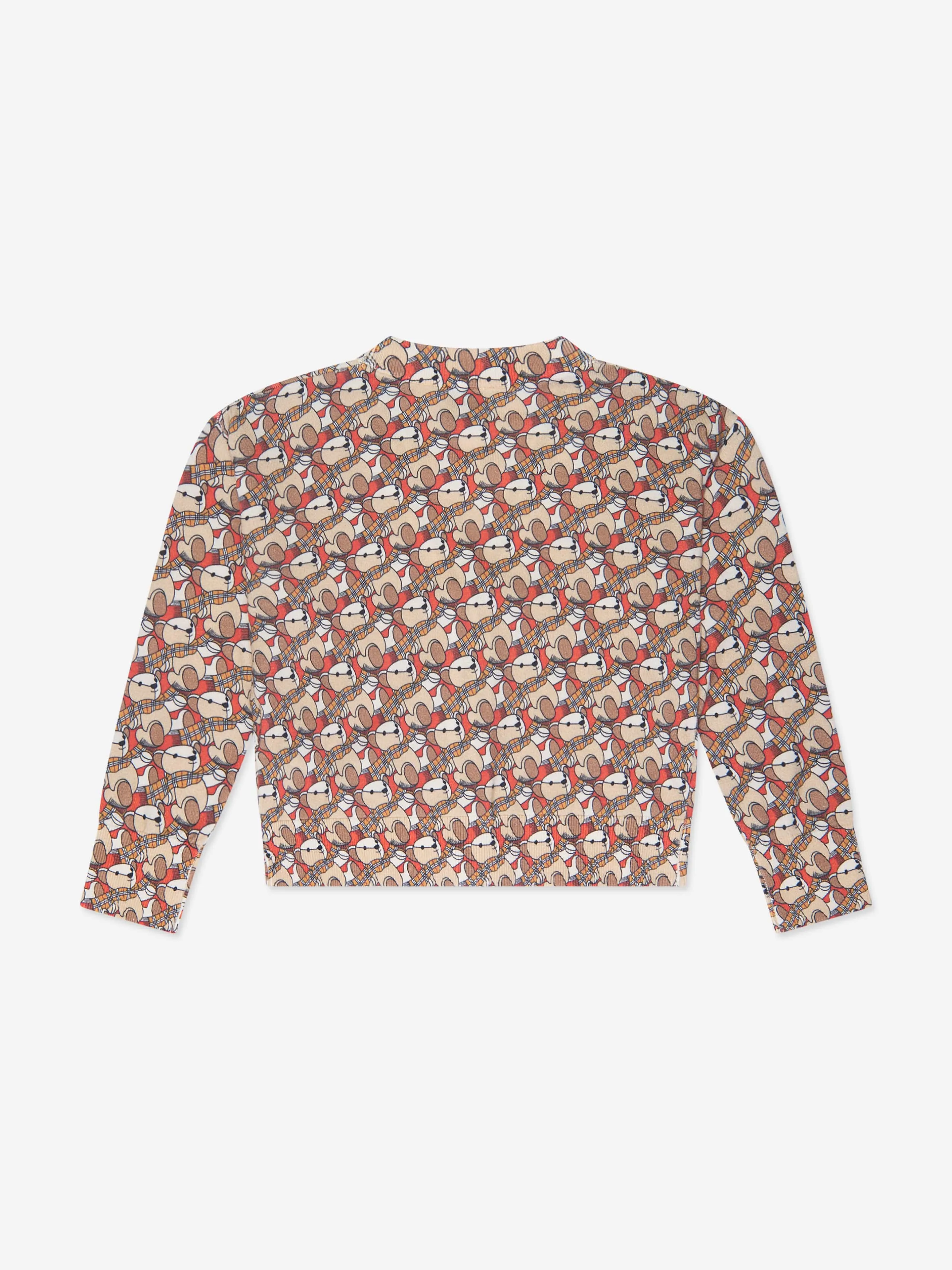 Burberry Girls Nicolette Bären Cardigan in Beige