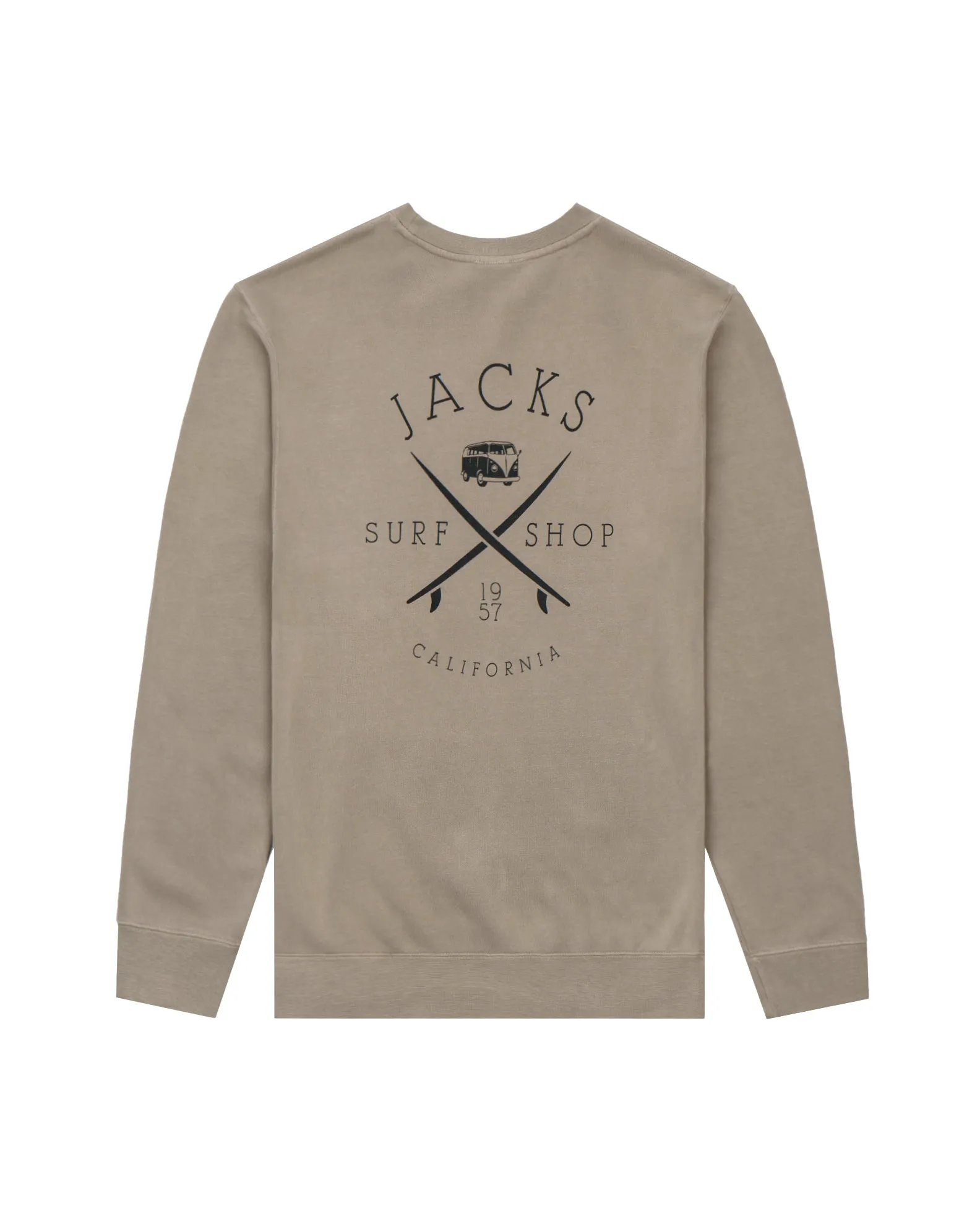 Bus Stop Pigment Crewneck Sweatshirt - Pigment Zement