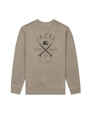Bus Stop Pigment Crewneck Sweatshirt - Pigment Zement