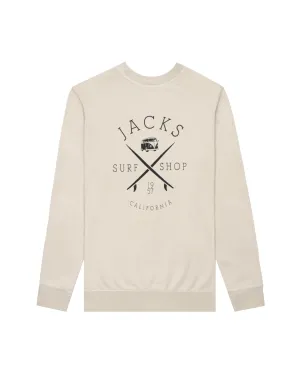 Bus Stop Pigment Pullover - Pigment Sandstein