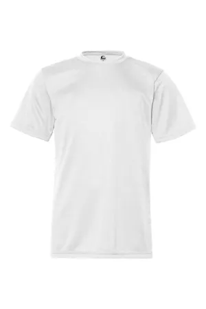 C2 Sport Jugend Performance Feuchtigkeitstransportierendes Kurzarm-Crewneck T-Shirt - Weiß