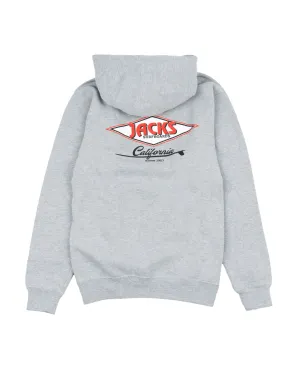 Cal Diamond Classic Pullover Hoodie - Meliertes Grau