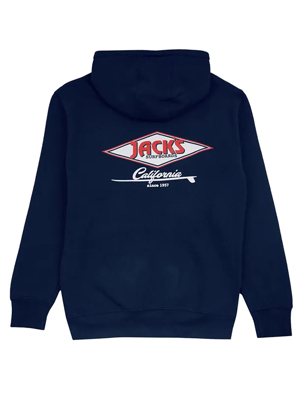 Cal Diamond Classic Pullover Hoodie - Marineblau