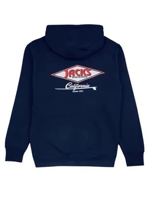 Cal Diamond Classic Pullover Hoodie - Marineblau