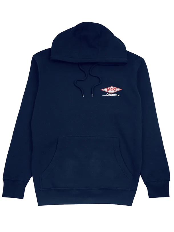 Cal Diamond Classic Pullover Hoodie - Marineblau