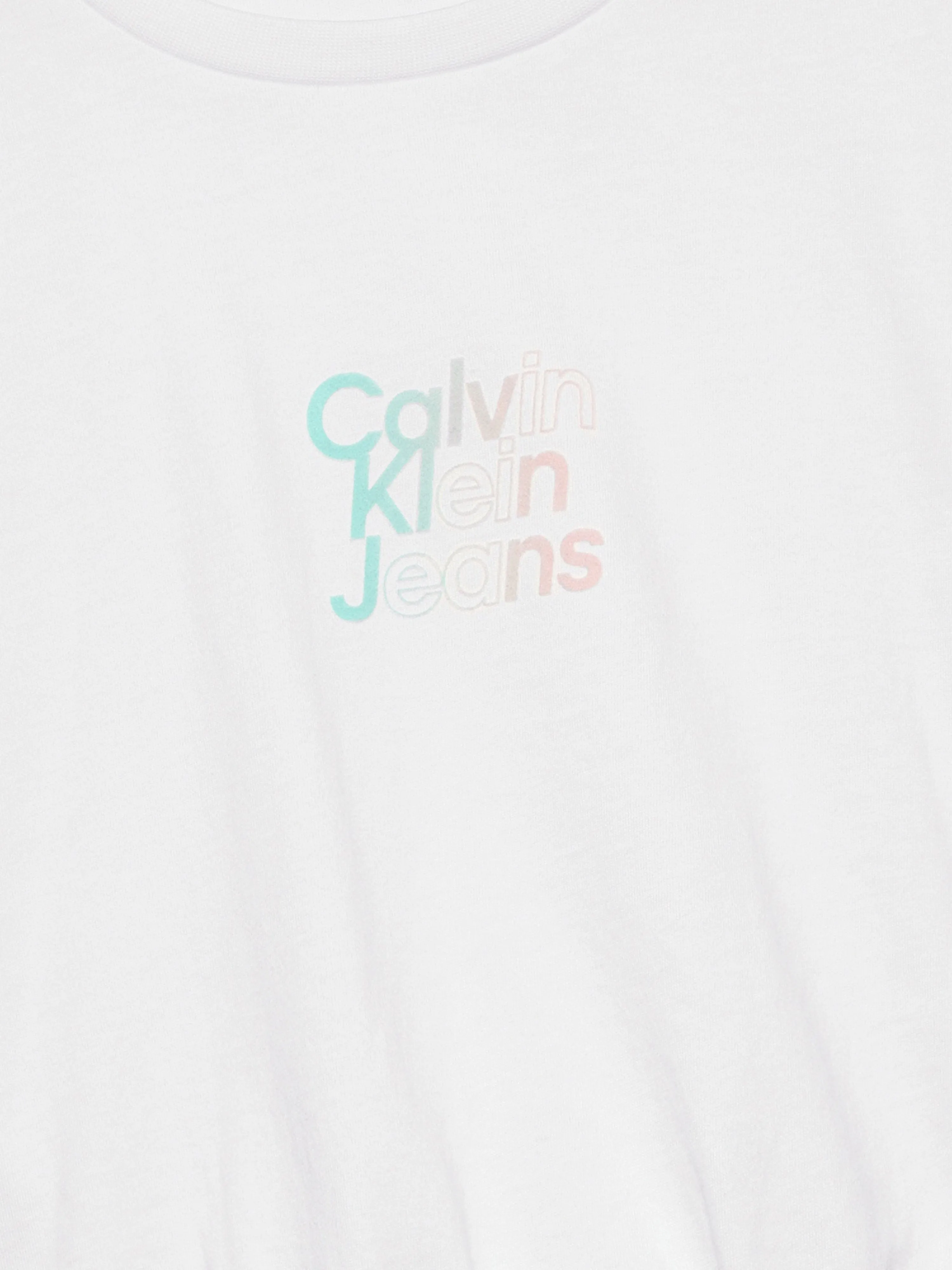 Calvin Klein Mädchen Gradient Flock Boxy T-Shirt in Weiß