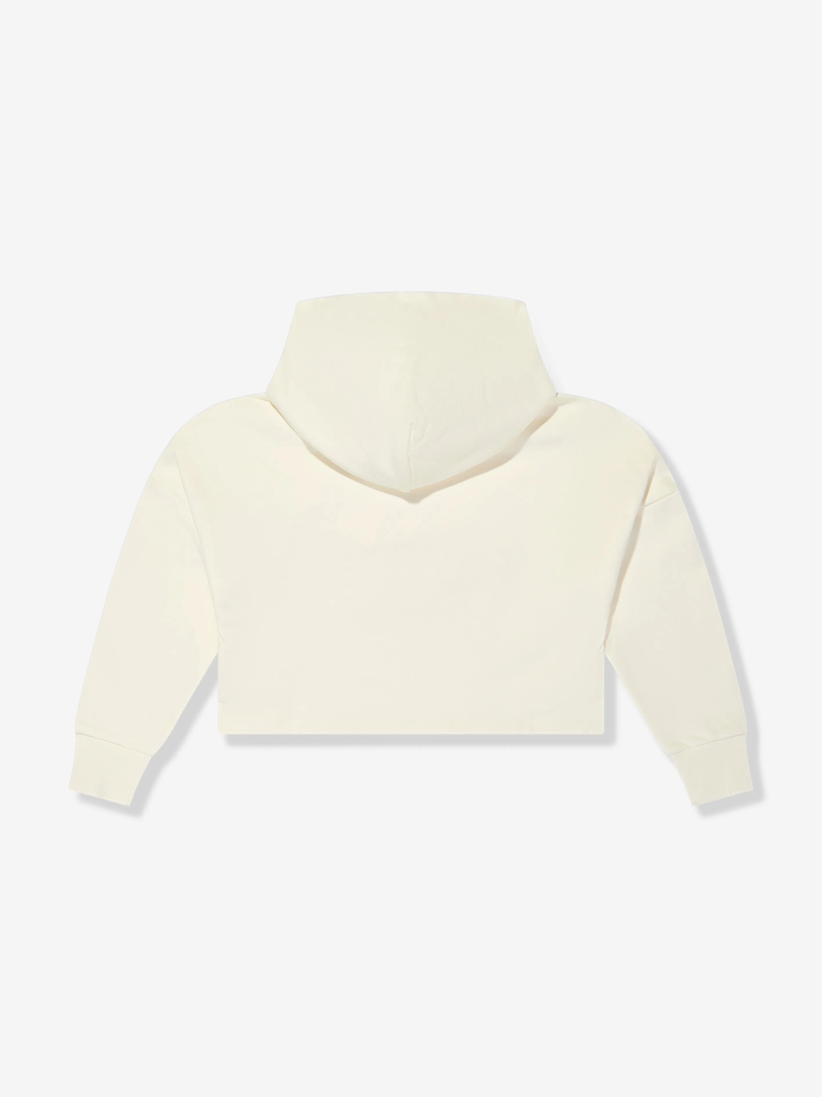 Calvin Klein Mädchen Monogramm bestickte Kapuzenjacke in Beige