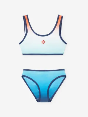 Casablanca Mädchen Verlauf-Bikini in Blau