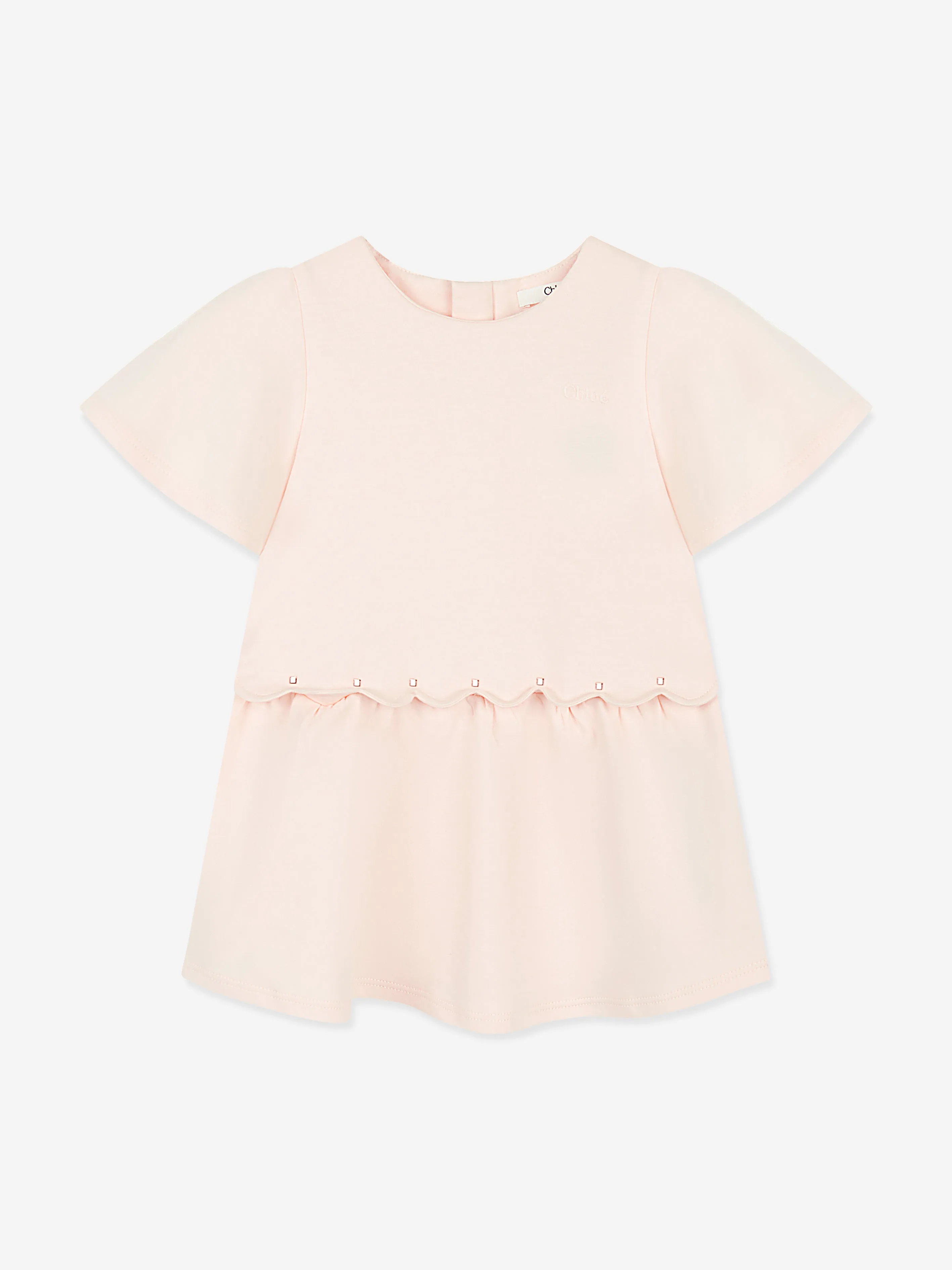 Chloé Baby Mädchen Rüschenkleid in Rosa