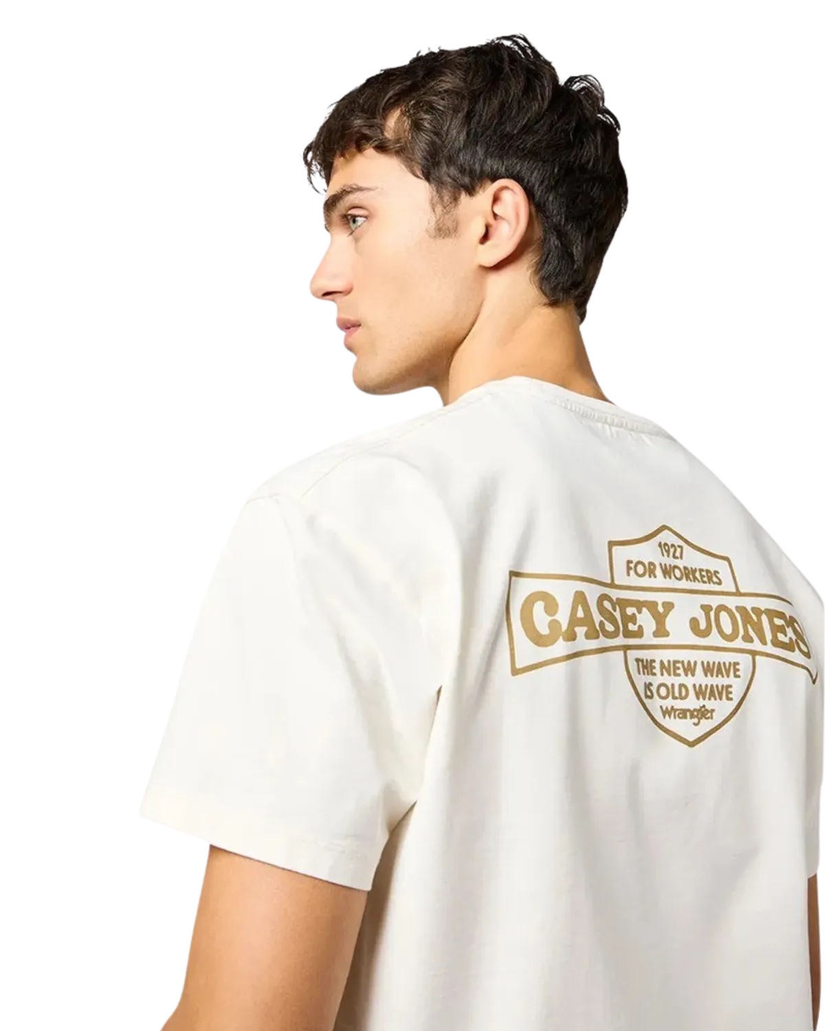 CJ Graphic T-Shirt in Vintage Weiß