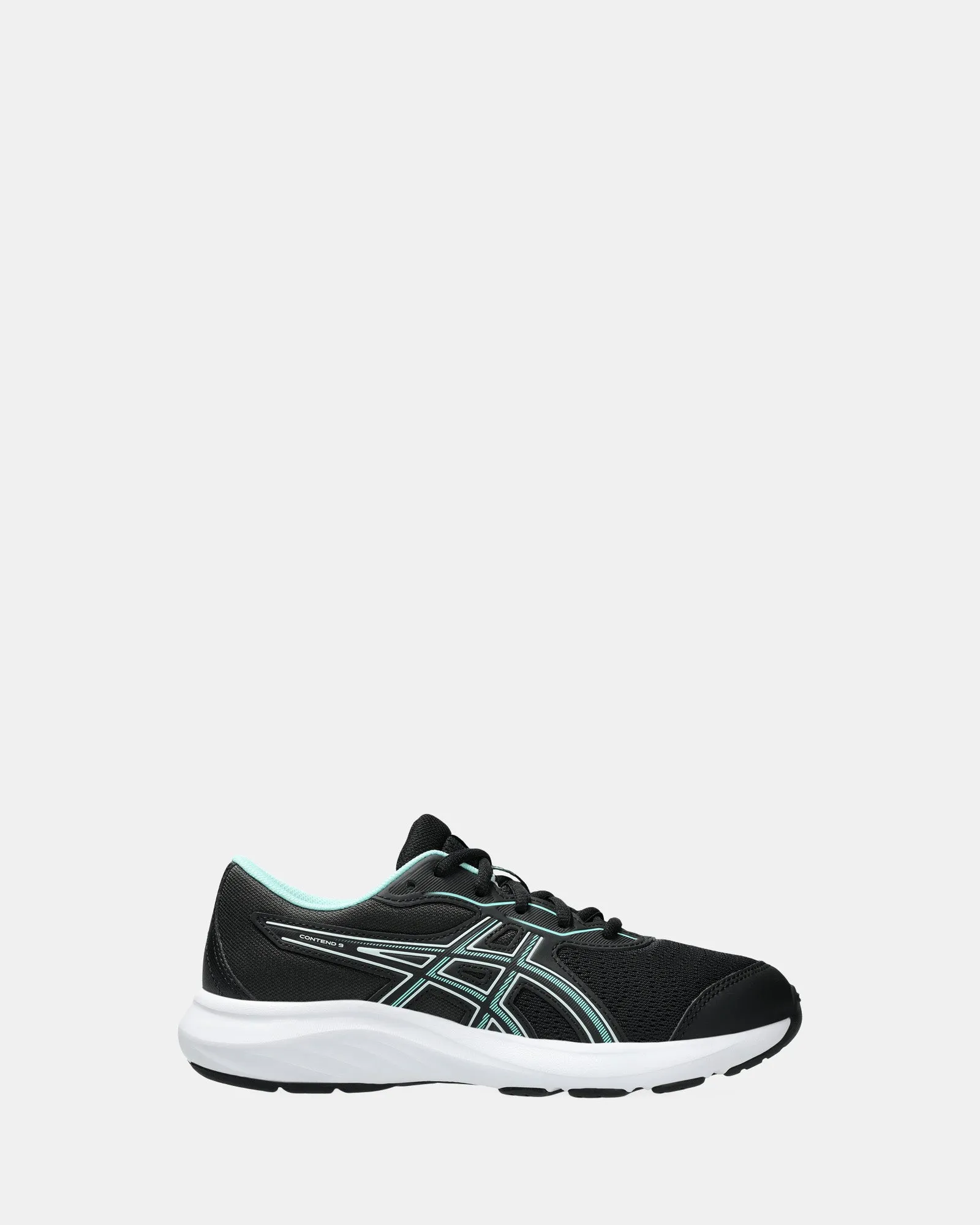 Contend 9 Gs G Schwarz/Leuchtendes Minze Asics Schuhe