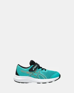 Contend 9 Vorschul-Welle Petrol/Schwarz Schuhe_Asics
