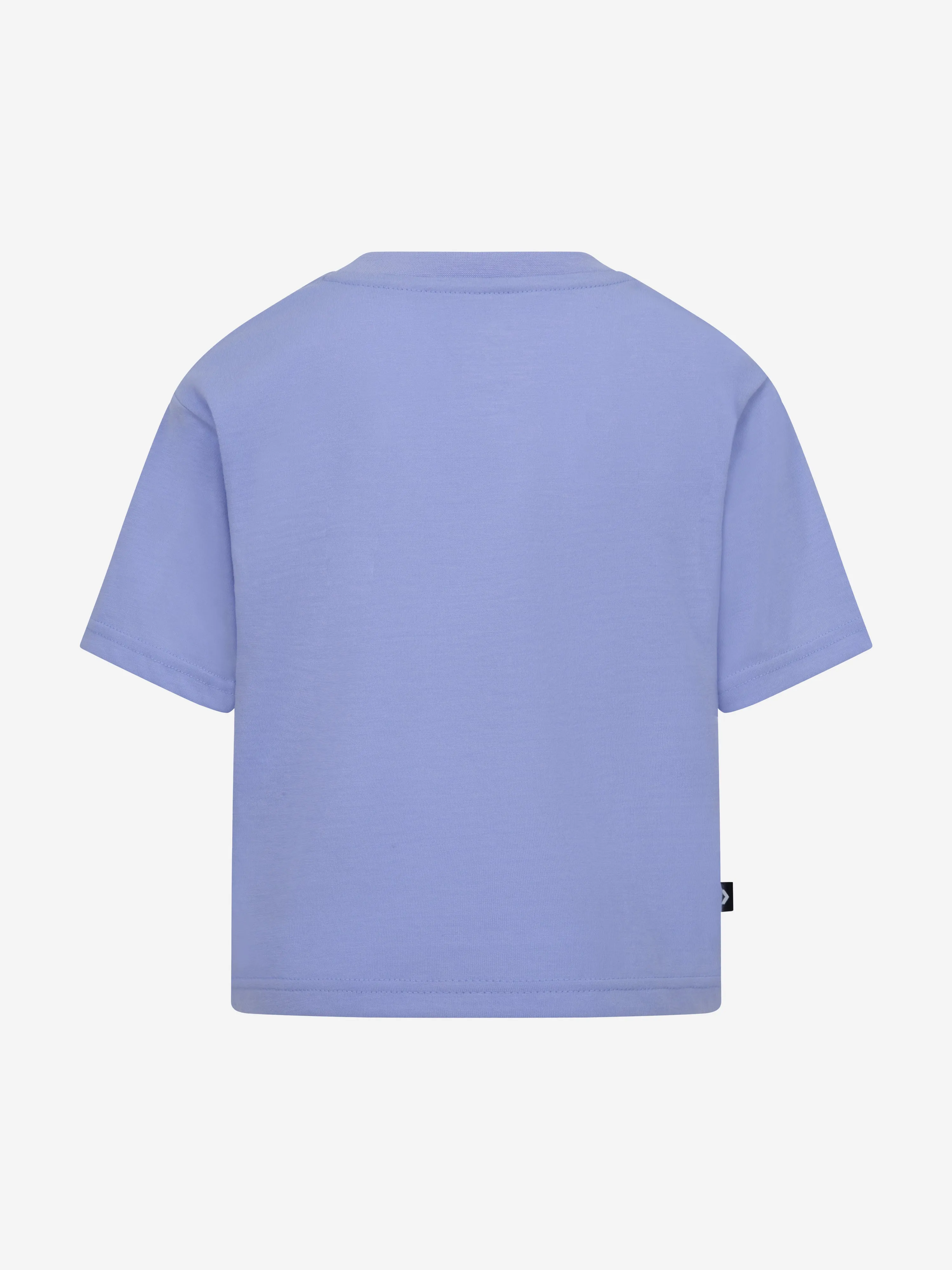 Converse Girls Chuck Patch Boxy T-Shirt in Blau