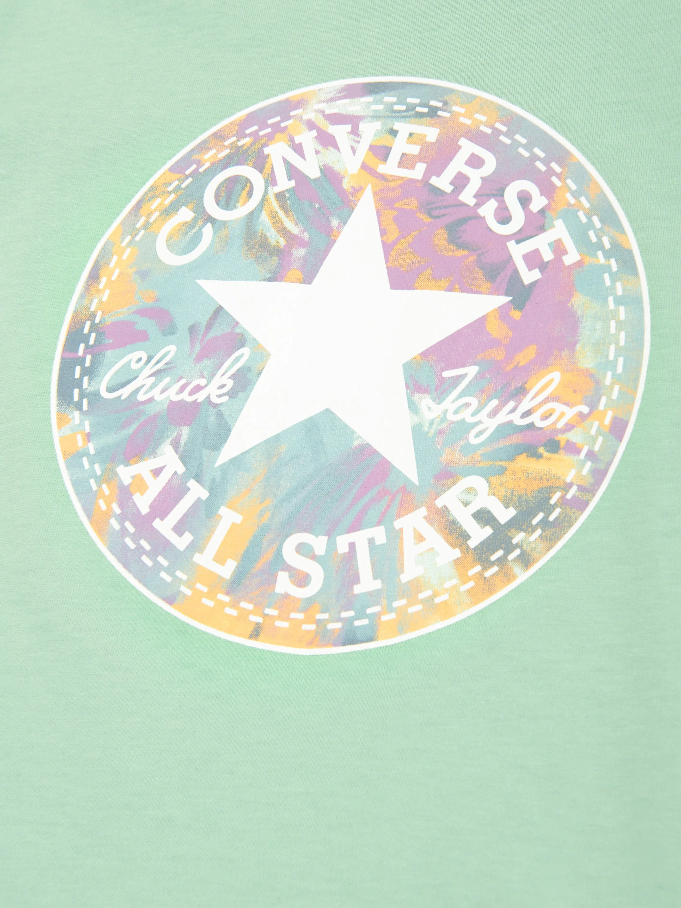 Converse Mädchen Chuck Patch Grafik-T-Shirt in Grün