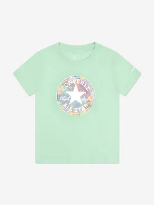 Converse Mädchen Chuck Patch Grafik-T-Shirt in Grün