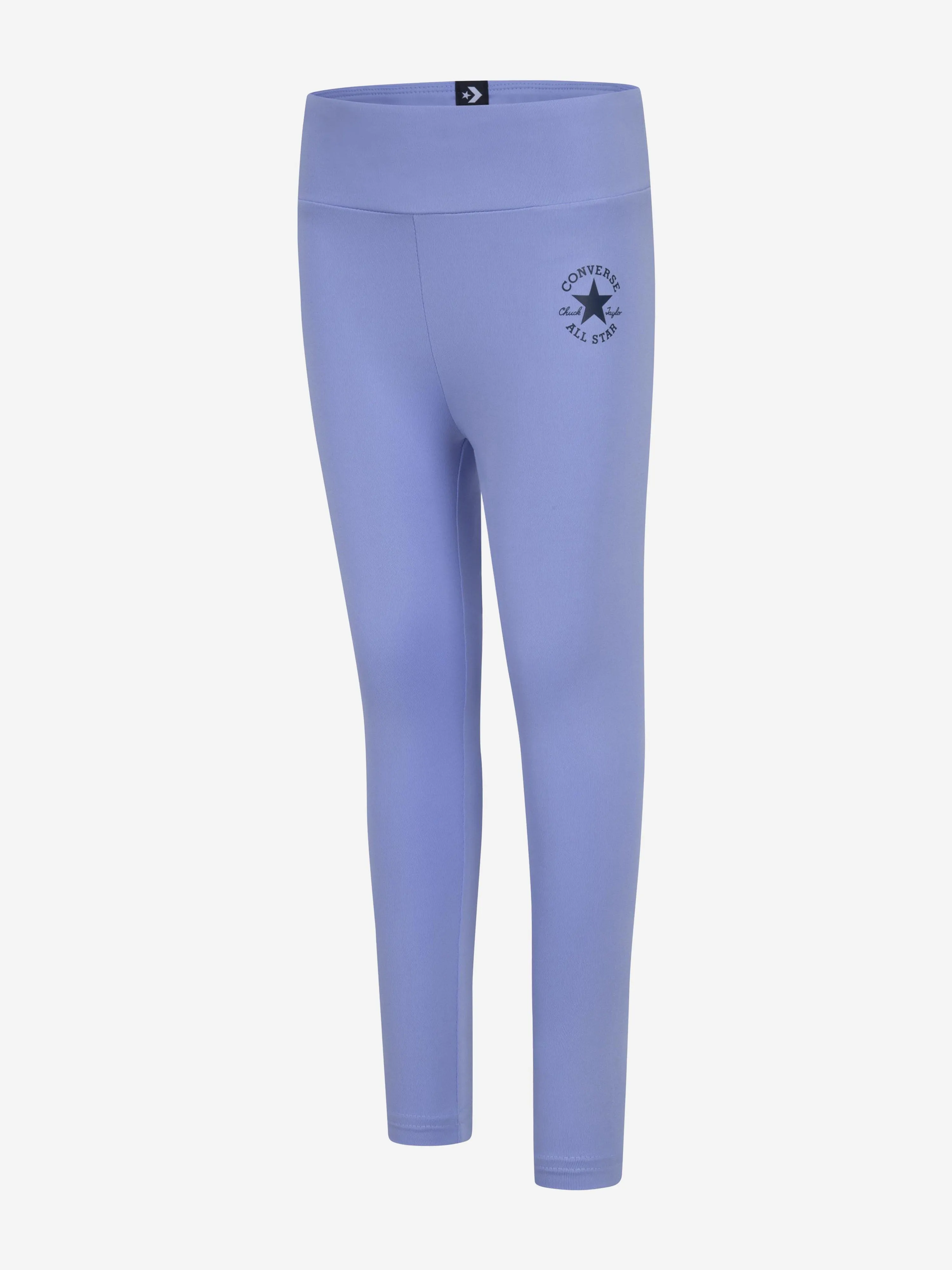 Converse Girls Chuck Patch High-Waist Leggings in Blau