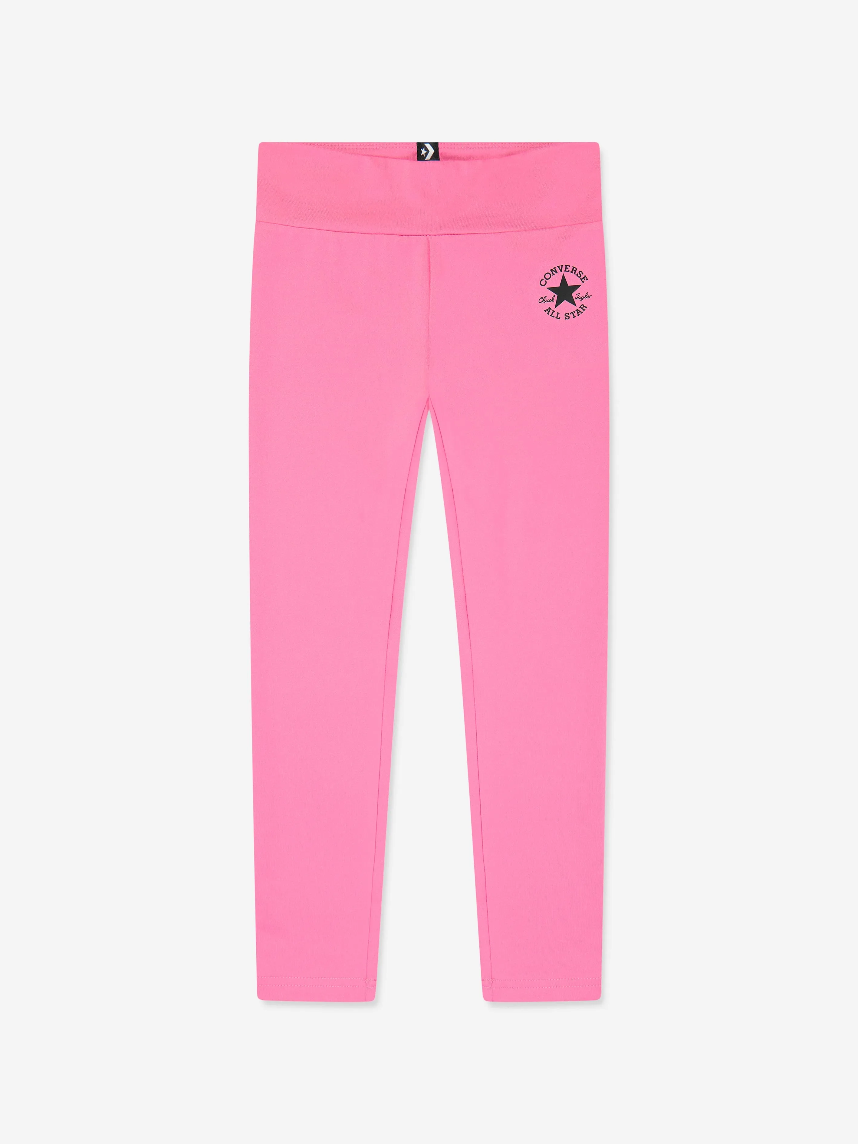 Converse Girls Chuck Patch High-Waist Leggings in Rosa