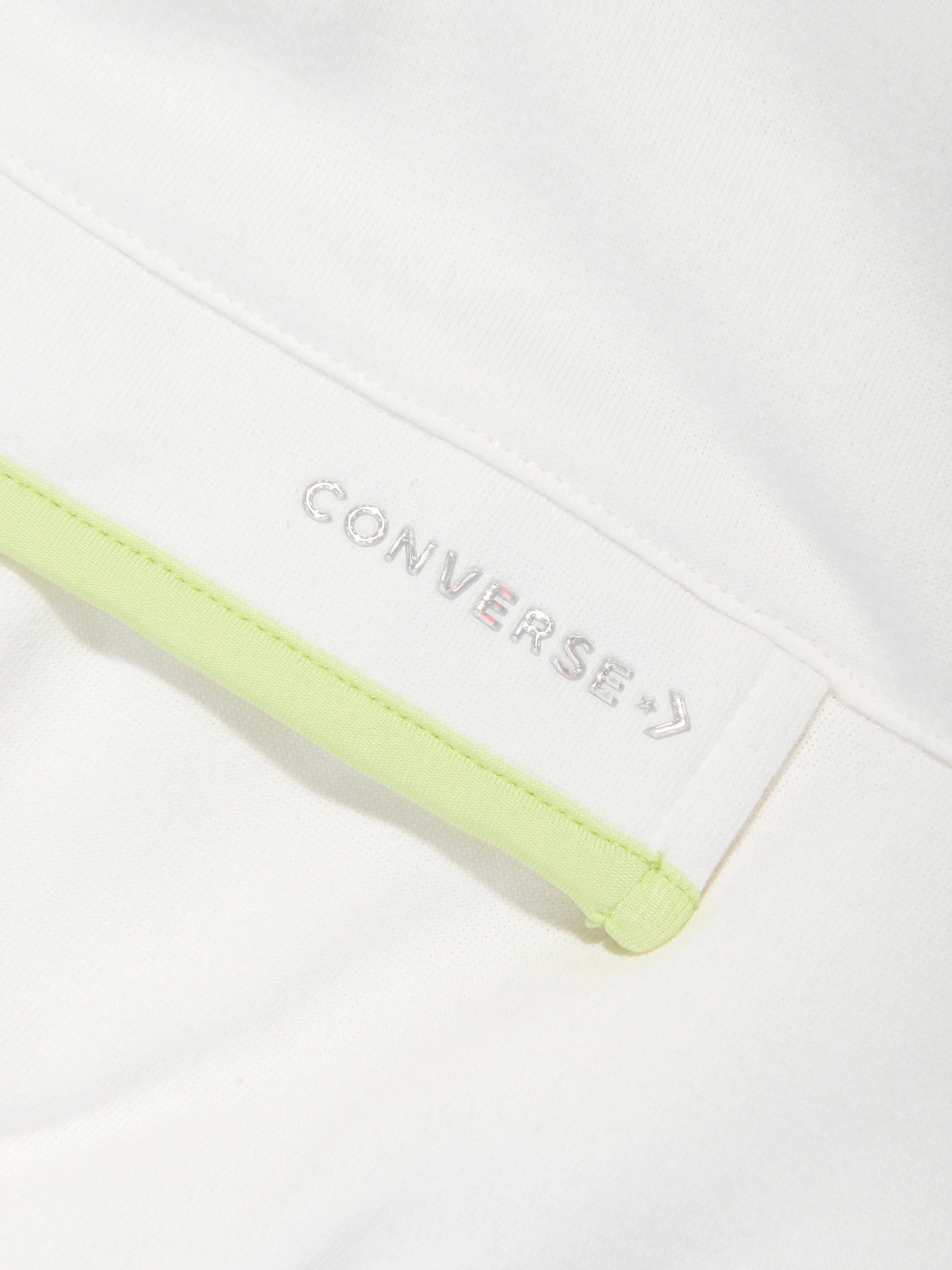 Converse Mädchen Half Zip Boxy Utility Hoodie in Elfenbein
