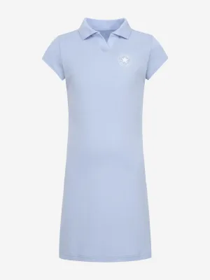 Converse Mädchen Polo CTP Figurbetontes Kleid in Blau