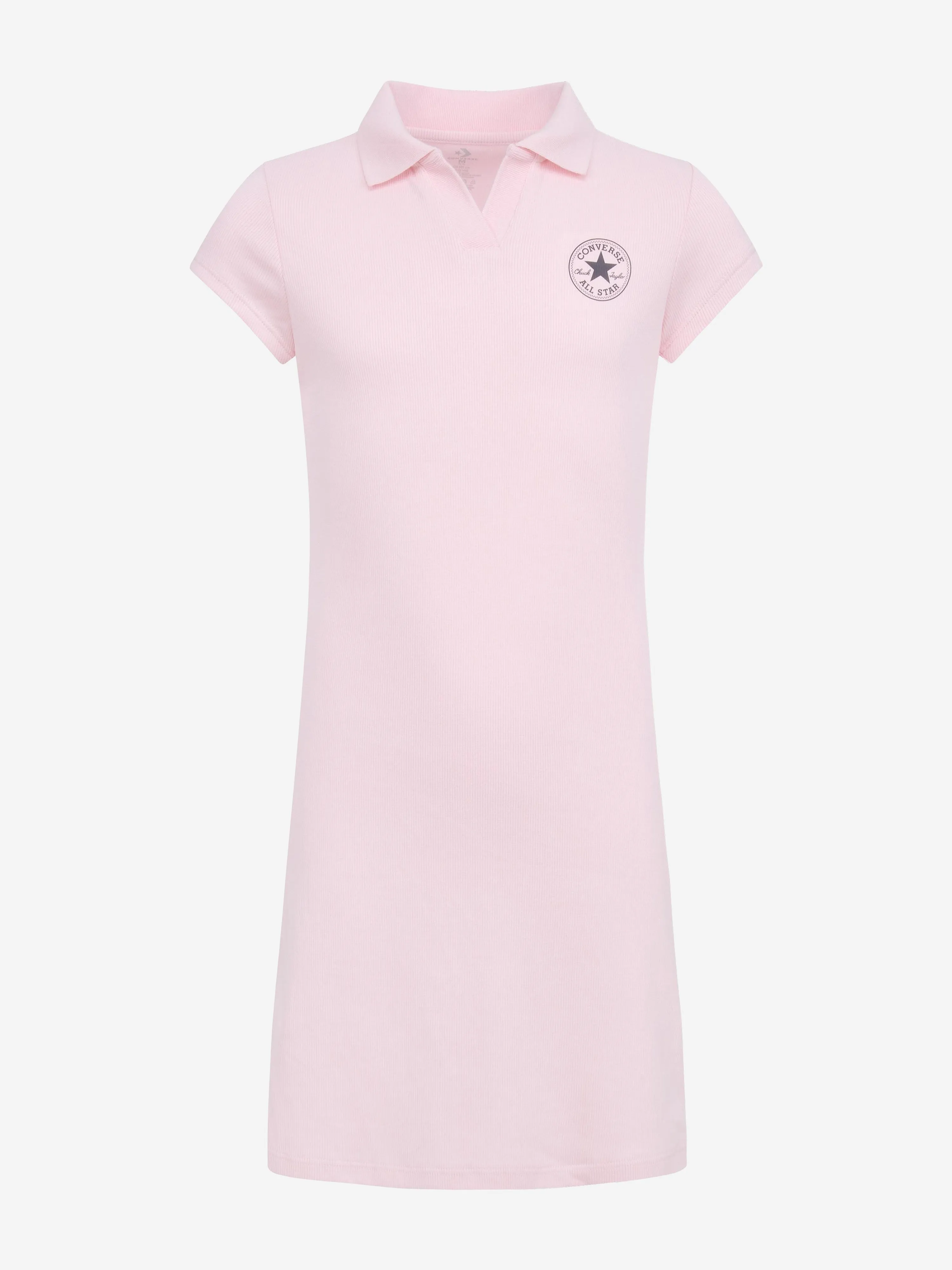 Converse Mädchen Polo CTP Figurbetontes Kleid in Rosa