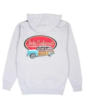 Country Squire Classic Pullover Hoodie - Meliertes Grau