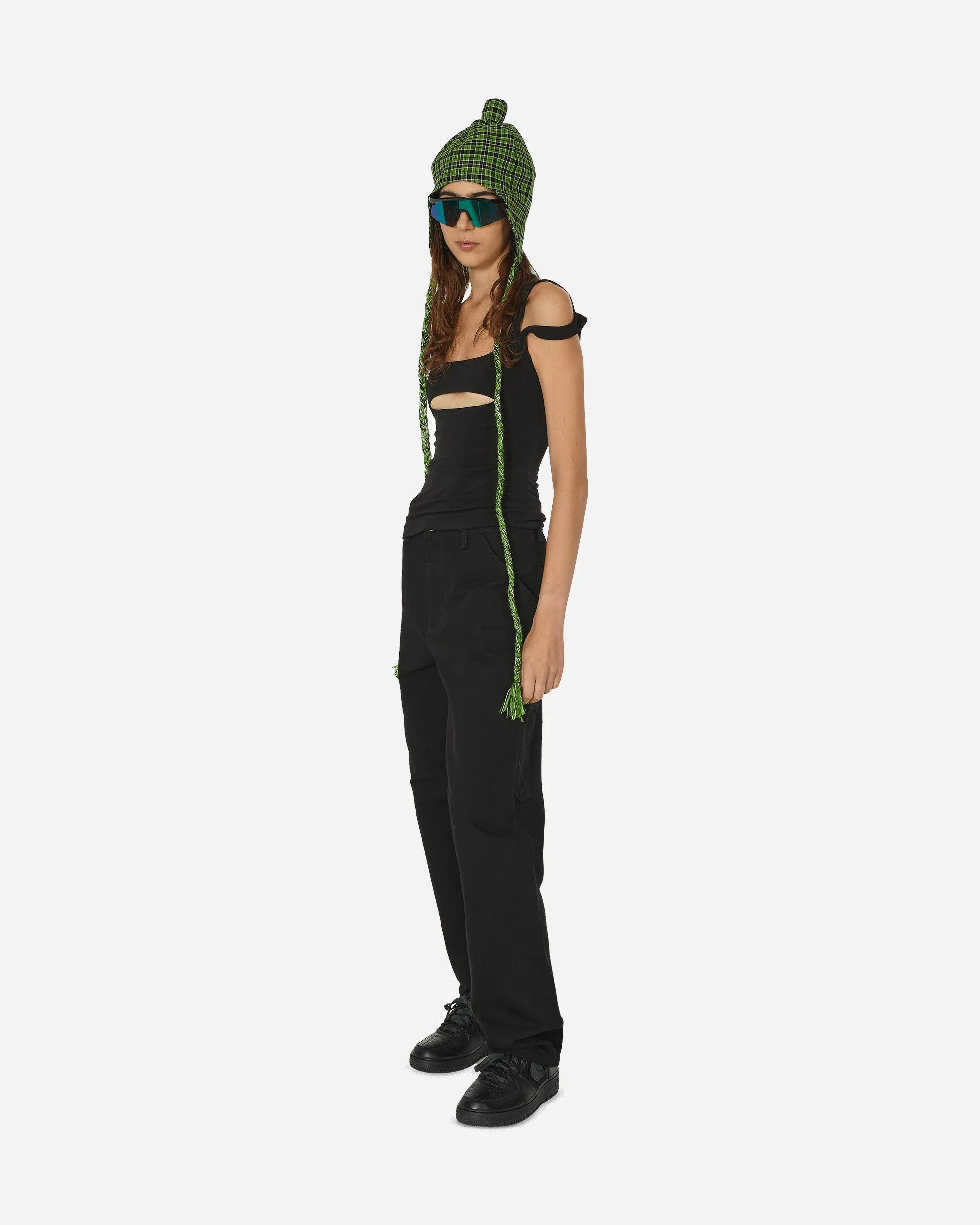 Ausgeschnittenes Tanktop Schwarz