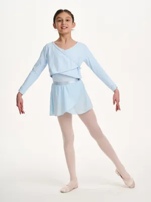 Danskin Mädchen Rhythm Wickeloberteil in Blau