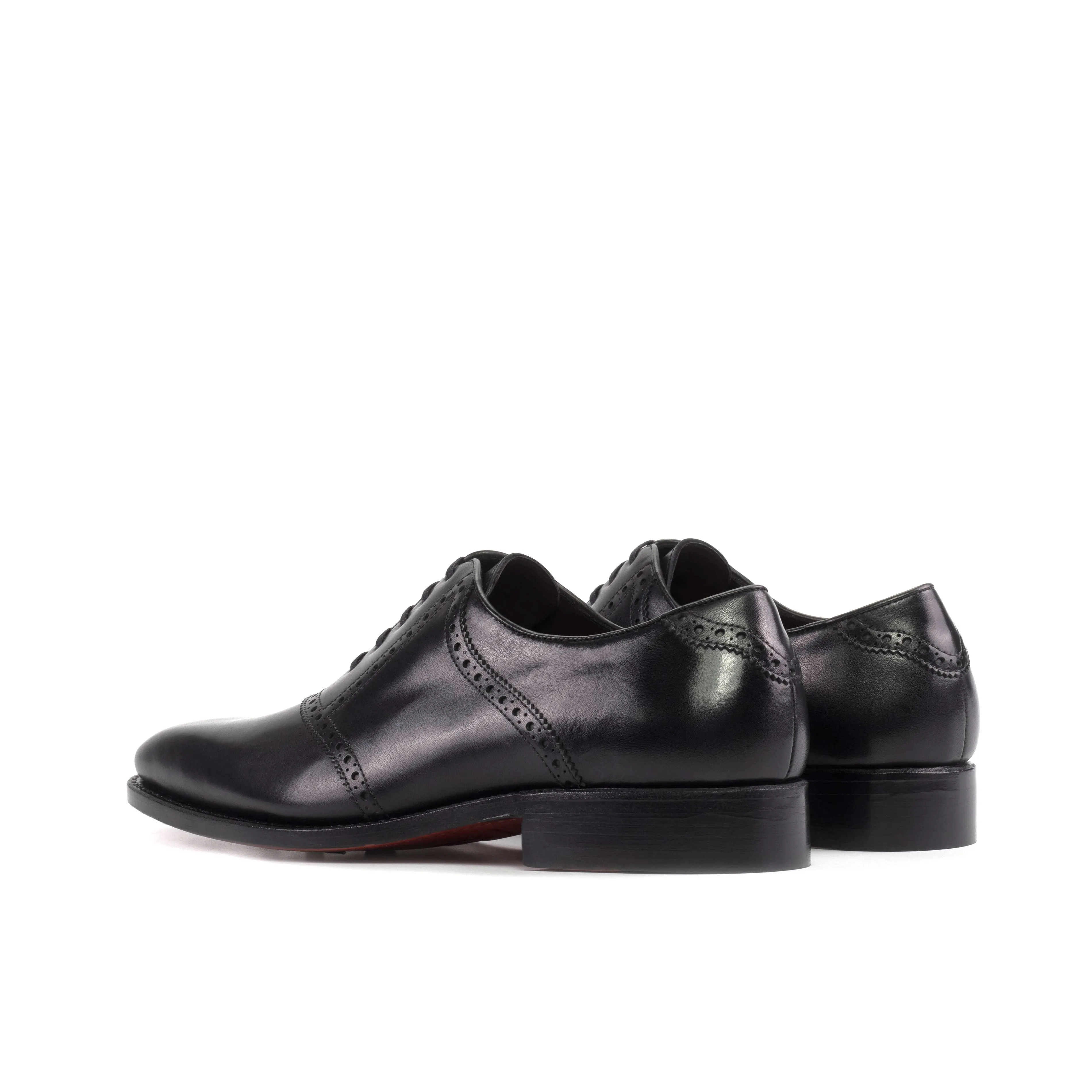 Dapperfam Schuhe DapperFam Fabrizio in Schwarz Sattel aus italienischem Leder für Herren