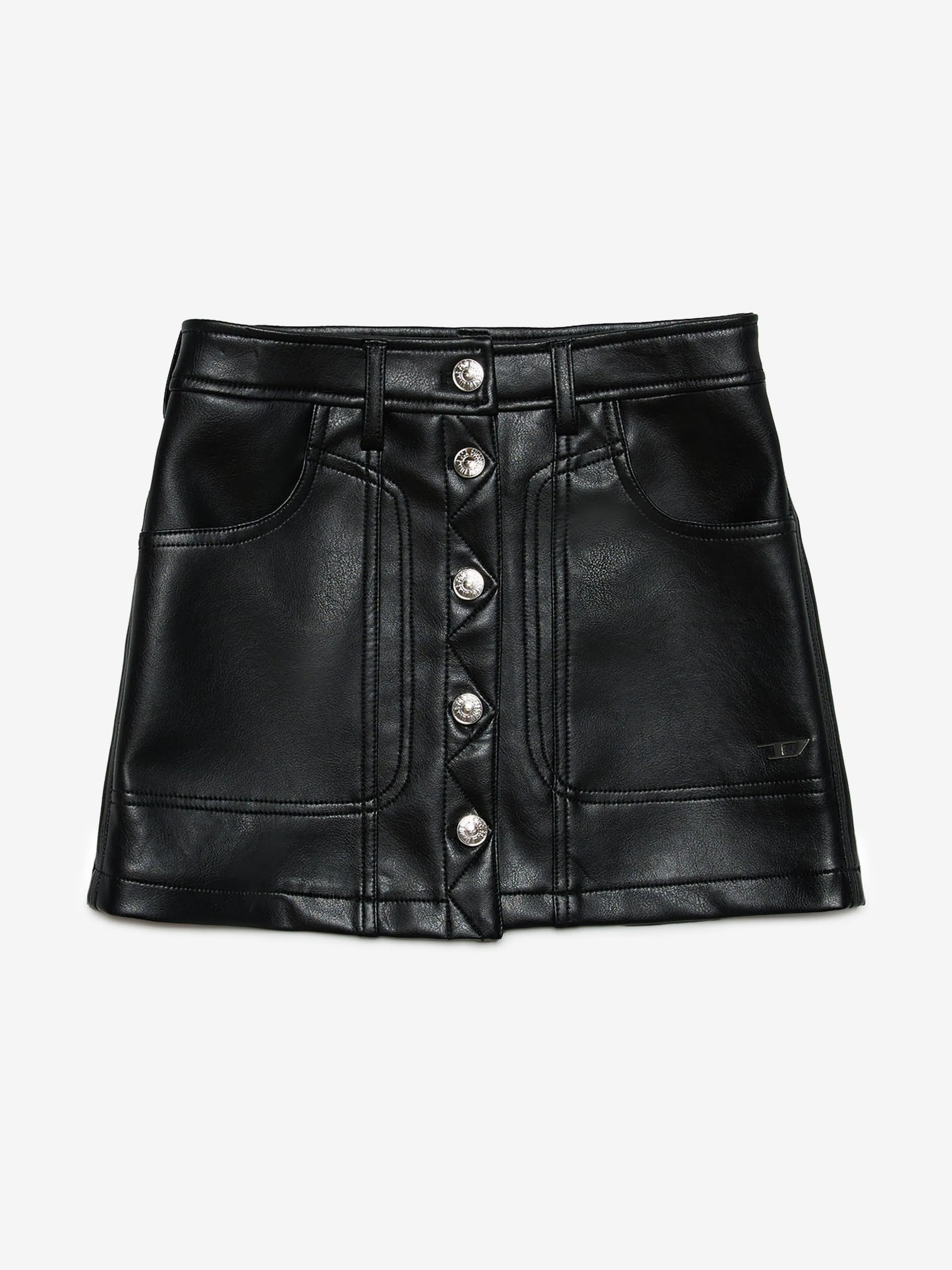 Diesel Girls Kunstleder-Rock in Schwarz