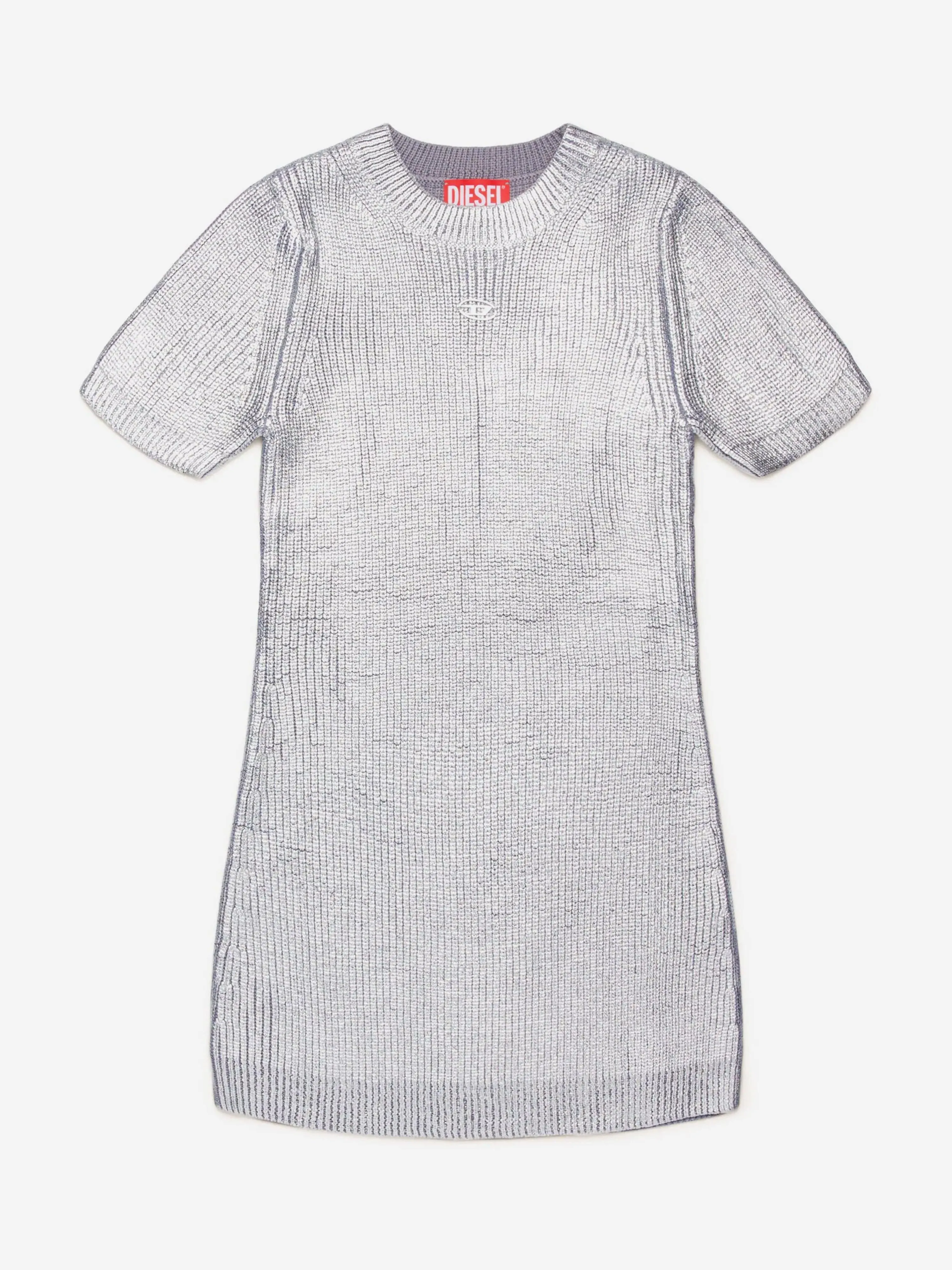 Diesel Girls Strickkleid in Silber