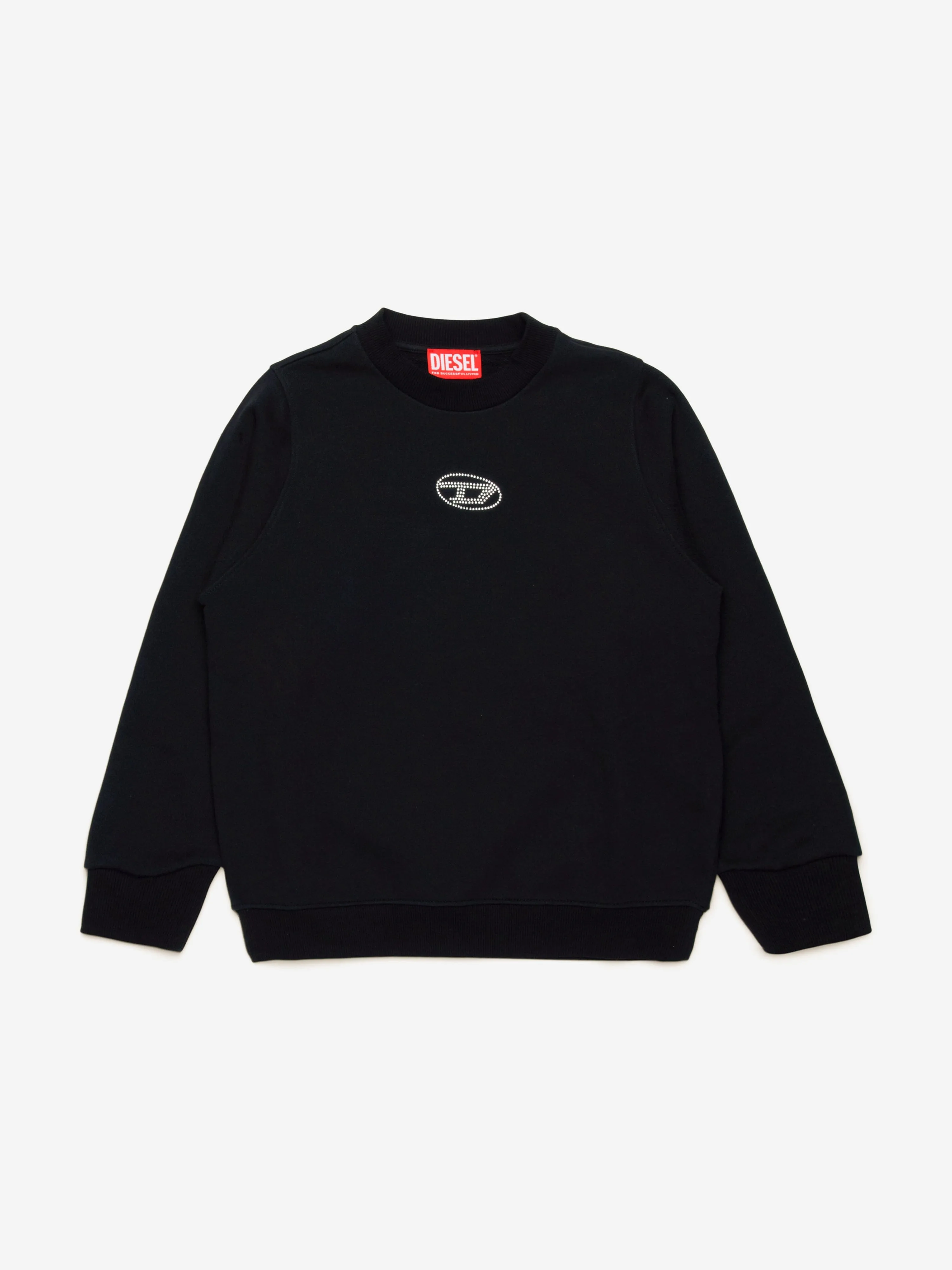Diesel Girls Slemby Logo Sweatshirt in Schwarz